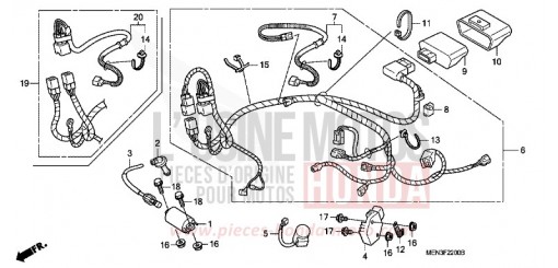 WIRE HARNESS CRF450R9 de 2009